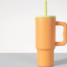 Resim XX 24OZ Yalıtım Taşınabilir Sap Silikon Pipet Araba Dağı Silikon Pipet (Yurt Dışından) 