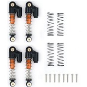 Resim 1/24 Axial Scx24 Axı90081 Sarı 4 Lü Alüminyum Amortisör Seti - Tüm Modeller İçin Uyumlu 