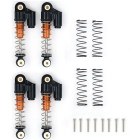 Resim 1/24 Axial Scx24 Axı90081 Sarı 4 Lü Alüminyum Amortisör Seti - Tüm Modeller İçin Uyumlu 