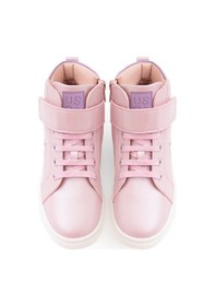 Resim U.S. Polo Assn. Kız Çocuk Toz Pembe Yıldız Desenli Bilek Boy Ayakkabı 50315545-VR034 