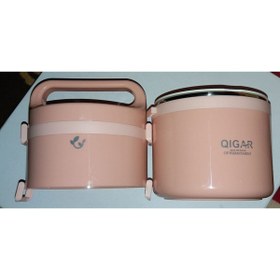 Resim Tantitoni QIGAR, 2Litre, Çelik, Yuvarlak, Yemek taşıma kabı, Sefer tası, Yemek Termosu, FOOD 1095 