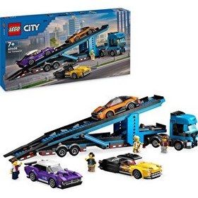 Resim LEGO City Spor Arabalı Araç Taşıma Kamyonu 60408 