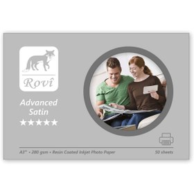 Resim ROVİ Rovi Advanced Satin Fotoğraf Kağıdı 280gsm 50yp A3 