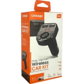 Resim Linkage Lkw-2 Çift USB Bağlantılı Wireless Fm Transmitter Müzik Kit 