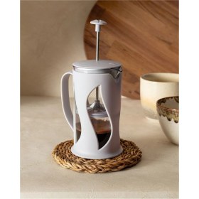 Resim Madame Coco Berthe French Press - Soft Gri - 500 ml 500 cc Cam 