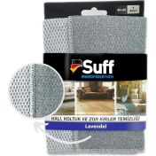 Resim Suff Gri Lavanta Tırtıklı Zor Kir Bezi (40x40cm) 