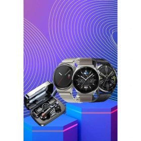 Resim Kulak Içi Kablosuz Bluetooth Kulaklık ve Nfc ve Gps Özellikli Akıllı Saat Alarm ve Titreşim 