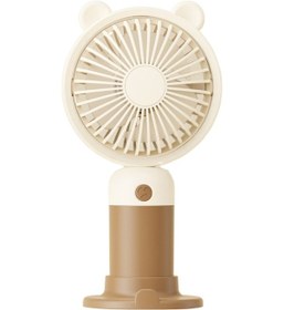 Resim Taşınabililir Mini Usb Şarjlı 3 Kademeli El Masaüstü Vantilatör Fan Soğutucu Ym88216 Kahverengi 
