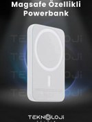 Resim Kensa Magsafe 5000 mah Powerbank Kablosuz Şarj Cihazı Iphone Uyumlu Wireless Şarj 89079 