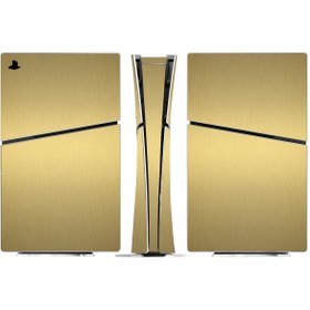 Resim Kt Grup Metal Yüzey Playstation 5 Slim Kasa Dijital Versiyon Sticker Kaplama Seti 