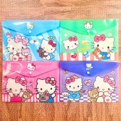 Resim 4pcs Sanrio Hello Kitty A4 PVC Document Bags, Cartoon Anime Design, File Storage for Students & Teachers, Back to School Essentials 