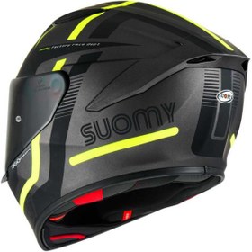 Resim Suomy Track-1 Kask Nınety Seven Gun Metal-Yellow 