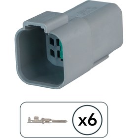 Resim DEUTSCH Dt04-6p Dişi Konnektör 6 Pin Kablosuz 