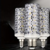Resim 2 adet, Süper Parlak LED Ampul, 30W-Sofra Gündüzü (6500K), E27/E14 Vida Tabanı, Korn Kristal Lambası Ayarlanamaz, Tavan Avizesi 