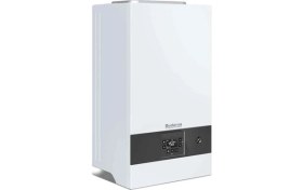 Resim Buderus Logamax Plus Yoğuşmalı Hermetik Kombi 20 kW 17.000 Kcal/h Beyaz Renk Ve Eşanjörlü 