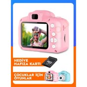 Resim Çocuk Kamerası Dijital Fotoğraf Makinesi Mini 1080P Hd Kamera (16 gb) Hafıza Kart Hediyeli 