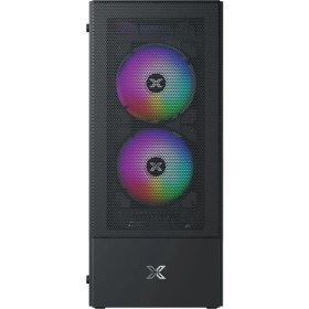 Resim Xigmatek EN41655 Hero Iı Aır 3f Mesh Temperli Camlı 3*12CM Sabit Rainbow Atx Mid-T Gaming Oyuncu Kas 