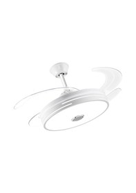 Resim Mutlusan 20''30 Watt 250 Dd 220/230 Volt Monofaze Aydınlatmalı Işıklı Bluetoothlu Uzaktan Kumandalı Tavan Vantilatörü Beyaz 