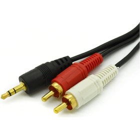 Resim Alfais 4654 3.5 mm Stereo To 2 Rca Aux Tos Ses Kulaklık Kablosu 