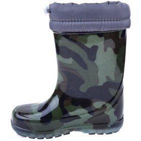 Resim Serabian Pf-580 Haki Termal Kürklü Erkek Çocuk Çizme Bot Ayakkabı Haki 