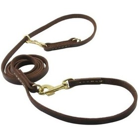 Resim Soulader Köpek Tasma Eğitim Tasması Gerçek Deri Çok Amaçlı Uzun Kısa Orta Boy Eller Serbest Evcil Hayvan Gezdirme Kayışı Küçük Orta Irk Köpekler İçin 
