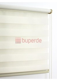 Resim Buperde Ekru (Açık Krem) Eko Zebra Stor Perde 