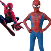 Resim Erkek Kız Örümcek Adam Süper Kahraman Tulum Miles Morales Örümcek Adam Zentai Bodysuit 3D Stil 