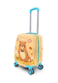Resim Coral High Kids Kapibara Desenli Çocuk Valizi 16797 Sarı 