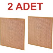 Resim Rodevino 2 Adet 10x10 Cm Delikli Tek Yüzlü Bakır Plaket Pcb Plaket 