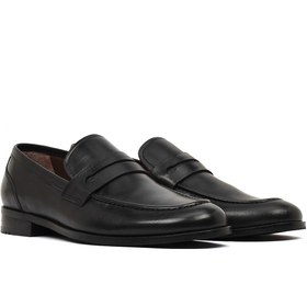 Resim Derimod Black Erkek Siyah Deri Klasik Loafer 26SFD602718 
