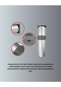 Resim Şarjlı Ve Kablosuz Tıraş Makinesi Her Yerde Rahat Kullanım 