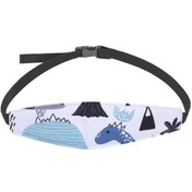 Resim Sones Bebek Baş Kısıtlama Kemeri Çocuk Oto Koltuğu Baş Desteği Yardımcı Kemer Beyaz Dinozor 