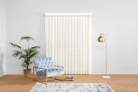 Resim KETEN ŞANTUKLU TÜL KREM 1-2 SEYREK PİLE 260 CM 350 