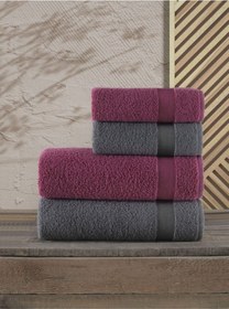 Resim Gala Banyo Havlusu Havlu Seti I Hamam Seti I Çeyiz Seti Gri 