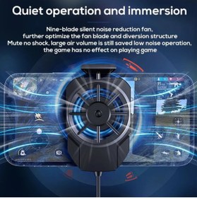 Resim EXENAR Gaming Cep Telefon Hava Soğutma Fanı Radyatör Soğutucu İos Android Pubg Gaming Soğutucu Uyumlu 