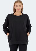 Resim VIKENTI SW Oversize Kadın Sweatshirt Siyah 
