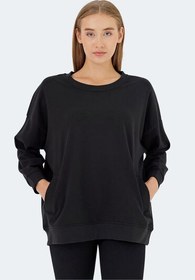 Resim VIKENTI SW Oversize Kadın Sweatshirt Siyah 