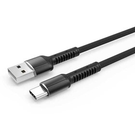 Resim AKSEFİZZ Çift Katmanlı Hızlı Şarj Destekli Akıllı Çipli Type-C Usb Kablo 1M 
