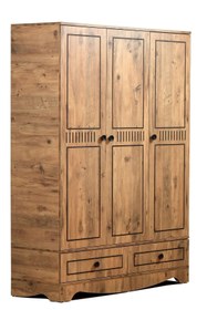 Resim Setay Papatya Genç Odası - 3 Kapılı Dolap, Bazalı Karyola, Masa - 120x200 