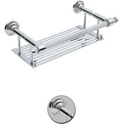 Resim Genel Markalar Line Chrome Metal Etajer, 40cm, Pirinç, Krom Kaplama 