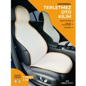 Resim Meka Part Terletmez Kilim 2'li Oto Kilim Bej Universal Kilim-Kılıf 2 Parça Ön 
