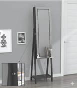 Resim DECOBOX Eyfel Led Aydınlatmalı Boy Aynalı Kilitli Takı Dolabı 