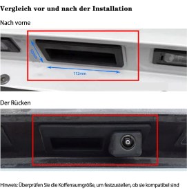 Resim Geniş Açı Audi A3 Elcikli Kamera 2013-2018 