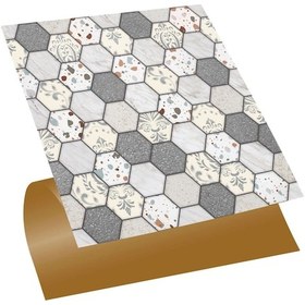 Resim Tink Kendinden Yapışkanlı Zemin Kaplama, Duvar Kaplama Petek Terrazzo Desenli 30x30 Cm 56 Adet 5 M² 