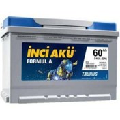 Resim İnci Akü 12v 60ah 540a Formul A Oto Aküsü 