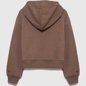 Resim Mavi Koyu Kahve Kız Çocuk Sweatshirt M7s10124-87181 Koyu Kahve 