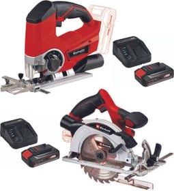 Resim Einhell Te-js 18 Dekupaj Te-cs 18/150 Li Daire Testere 2x2.5ah Set 