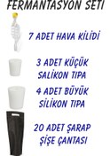 Resim BABAZON FERMANTASYON SETİ HAVA KİLİDİ x7, SİLİKON DAMACANA TIPASI 3+4, ŞİŞE ÇANTASI 
