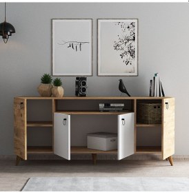 Resim Tanmob Azra Konsol Çam - Beyaz - Ksl0203 