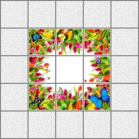 Resim Gök Panel 60 x 60 LED Panel Aydınlatma Desenli 3x3 9'lu Grup 46510265SA 